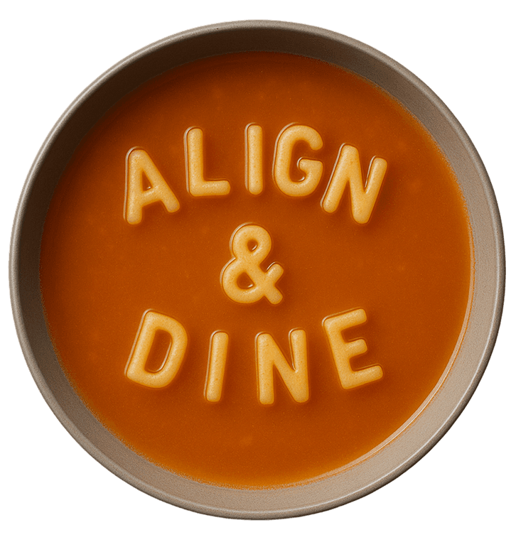 A bowl of soup representing group dining decisions